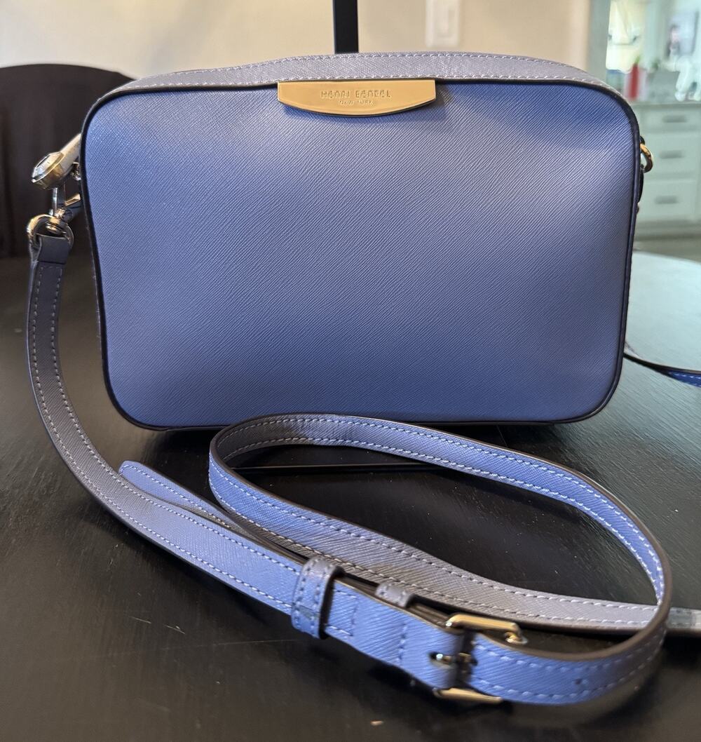 Henri Bendel Saffiano Leather Camera Style Crossbody Bag